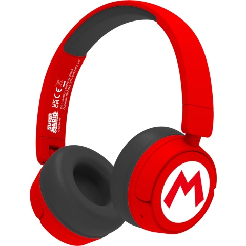 OTL Technologies Super Mario - Draadloze Koptelefoon - Volumebegrenzing - Rood Zwart