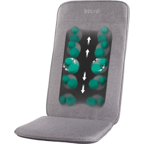 Beurer MG 202 Shiatsu massagestoelkussen - Voor thuis en op kantoor - 2 intensiteitsniveaus - Smalle rug - Geschikt voor stoelen, banken en bureaustoelen - Modern ontwerp