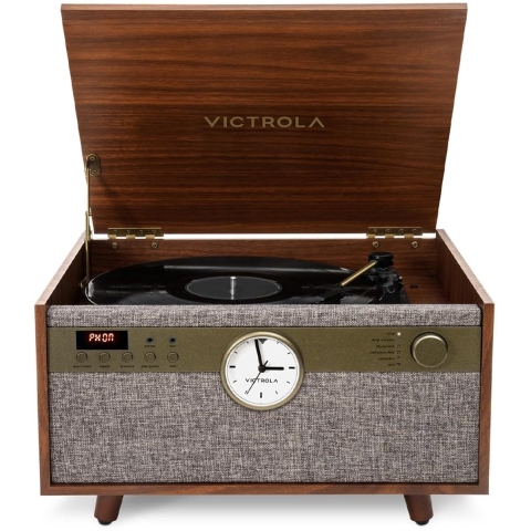 Victrola Century Signature - Draaitafel - Bluetooth 5.2 - CD-speler - Klok