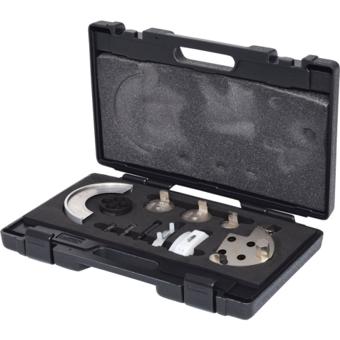 KS Tools 150.3180 Set speciaal gereedschap voor de elastische riem en de multi-V-riem, 11-delig