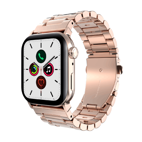 Just In Case Primesteel Strap Apple Watch 40-42mm Horlogebandje Rose Goud