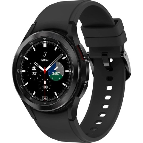 Samsung Galaxy Watch4 Classic - Smartwatch - Draaibare lunette gezondheidscontrole sporttracker - Zwart 42 mm