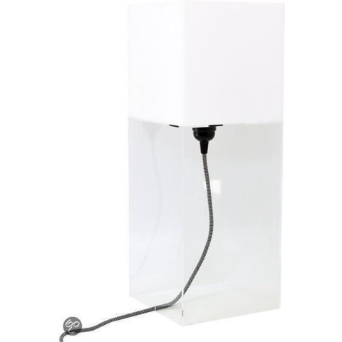 Plexi table lamp L - Wit