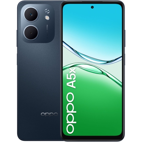OPPO A5x - Smartphone - 6,67"1604 x 720 Pixels Qualcomm Snapdragon 6s Gen 1 4 GB 128 GB 6000 mAh - Blauw