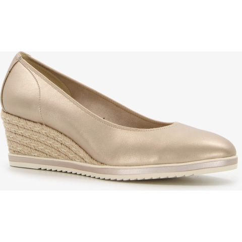 Tamaris - maat 38 - dames pumps met sleehak goud