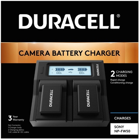 PSA Parts DRS6120 - Lader - Compatibel met Sony NP-FW50 - Zwart