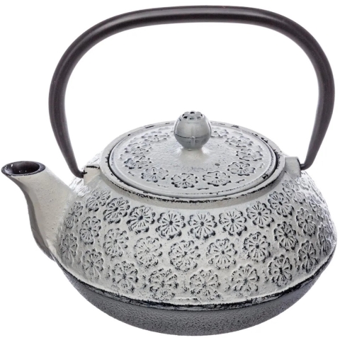 Secret de Gourmet Theepot Essential - Gietijzer - met hengsel - wit - 1000 ml -