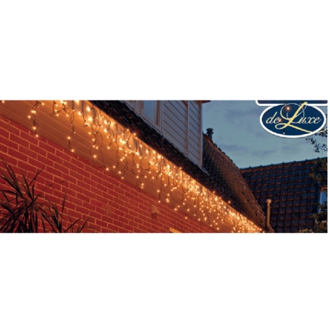 Ijspegelverlichting lichtsnoeren - 200 led lampjes - warm wit - 8 meter -