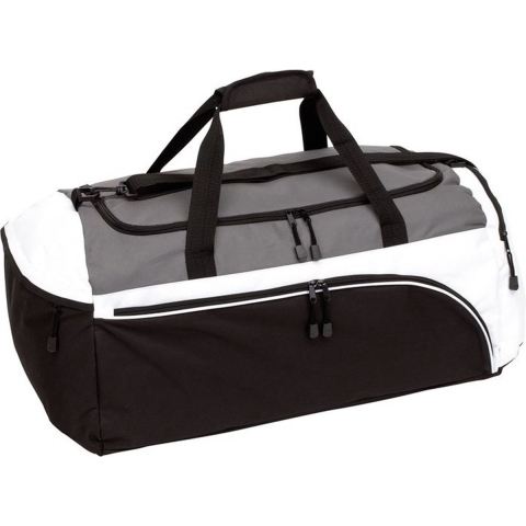 Sporttas/reistas - 63 liter - zwart/wit - Weekendtassen - Voetbaltassen -