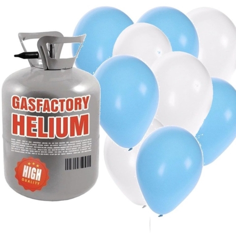 Helium tank met 50 Oktoberfest ballonnen -
