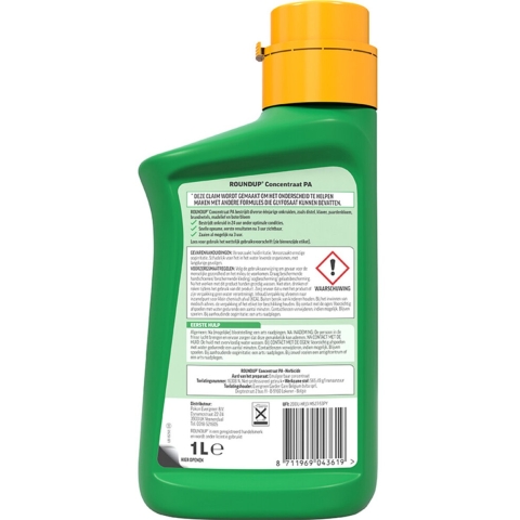 3x Roundup PA Totaal Onkruidvrij Concentraat 1 liter