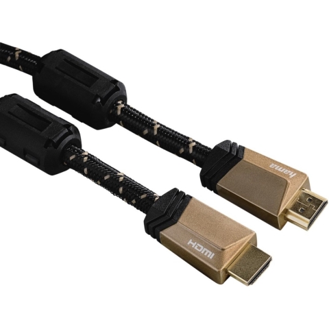 Hama Premium HDMI™-kabel met ethernet, conn. - conn., ferriet, metaal, 1,5 m