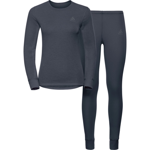 ODLO Set Active Warm - Thermokledingset Dames - Antibacterieel - Grijs