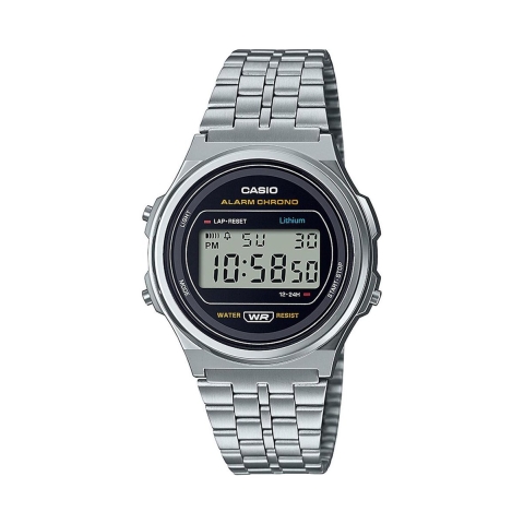 Casio Vintage Iconic A171WE-1AEF - Polshorloge - 37 mm - Zilverkleurig