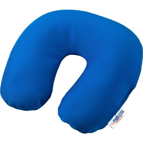 Princess Traveller - Nekkussen Microbeads - Reiskussen - Blauw