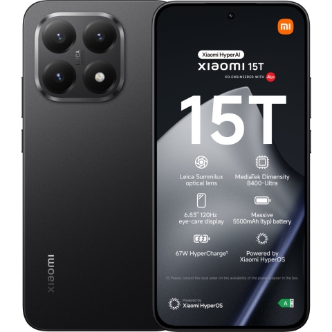 Xiaomi 15T - 12GB RAM - 512GB opslag - Leica camera - Zwart
