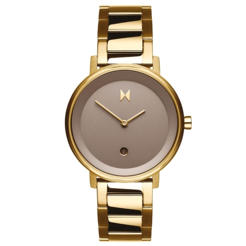 MVMT Signature II - Dames Horloge 34mm - Minimalistisch - Goudkleurig