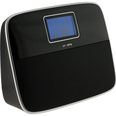 Cresta SSP800 - Klokradio met Speakerset - FM radio - Zwart