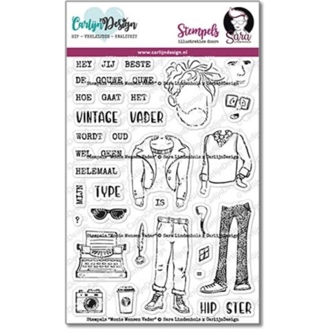 Carlijn Design Mooie mensen Vader stempel