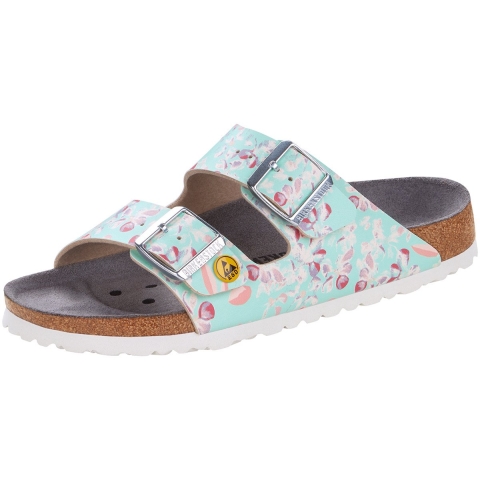 Birkenstock Sandaal | maat 37 flower field mint | Birko Flor | EN 61340 | 1 paar - 1021400-37 1021400-37