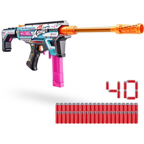 XSHOT Pro Motorized Piston Pump Blaster - Dartblaster - 45 meter bereik - Meerkleurig