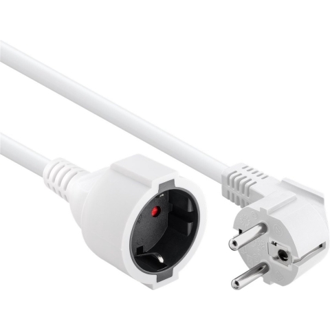 Bachmann 341.288 Stroom Verlengkabel 16 A Wit 7.50 m H05VV-F 3G 1,5 mm²