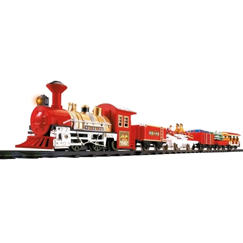 Lichtgevende kersttrein - 26-delig - met muziek - 133 x 20 x 74 cm - LED - kerstboom trein -