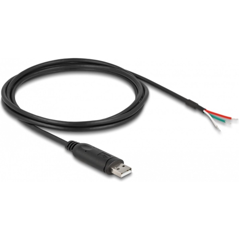 DeLOCK 63509 seriële kabel Zwart 2 m USB Type-A