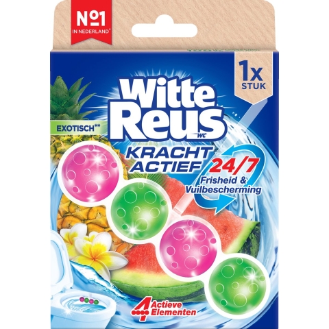 10x Witte Reus Toiletblok Kracht Actief Exotisch