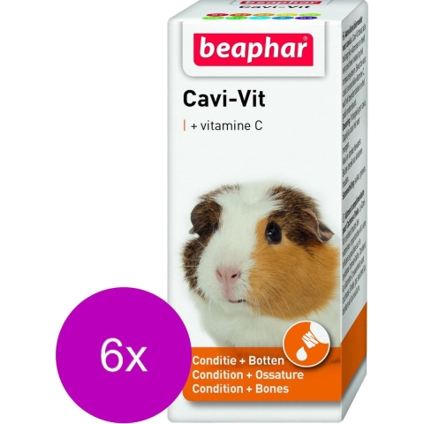6x Beaphar Cavi-Vit Cavia Vitamine C 20 ml