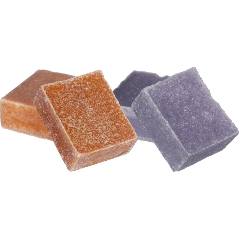 Amberblokjes/geurblokjes - lavendel en amber - 6x stuks - huisparfum -