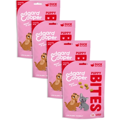4x Edgard&Cooper Puppy Bite S Eend&Kip 50 gr