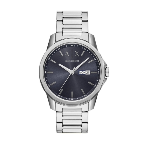 Armani Exchange AX1767 - Polshorloge - 44 mm - Zilverkleurig