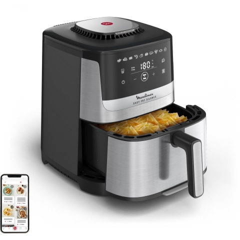 Moulinex Easy Fry Silence EZ552DF0 - Airfryer - 5 L - 10 programma's - Stilte