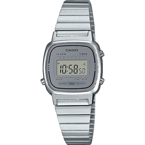 Casio LA670WEA-7EF - Dameshorloge - 25 mm - Zilverkleurig