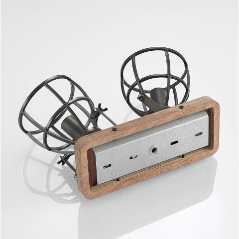 Lindby - Rutger 2 Plafondlamp Wood/Black