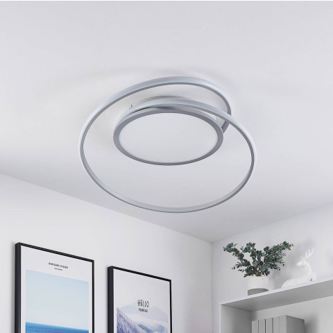 Lucande - Noud Plafondlamp Dim. M Silver