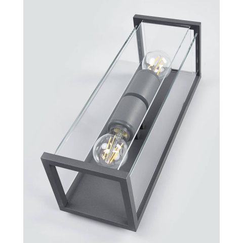 Lucande - Annalea Up/Down Buiten Wandlamp IP54 Dark Grey