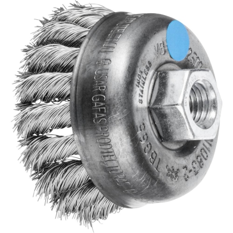 PFERD TOOLS 43305003 Komborstel met schroefdraad, getordeerd POS TBG 65/M14 INOX 0,35 1 stuk(s)