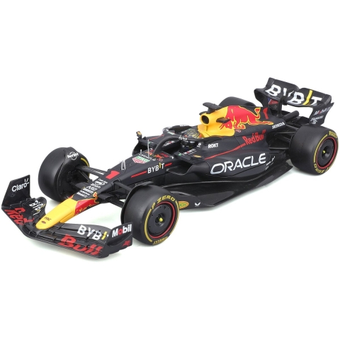 Bburago F1 KIT RedBull RB19 mit Helm, #1 Verstappen 1:24 Auto