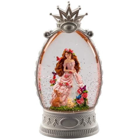 Sneeuwlantaarn prinses 26.5x13.5cm led antiekwit - Konstsmide