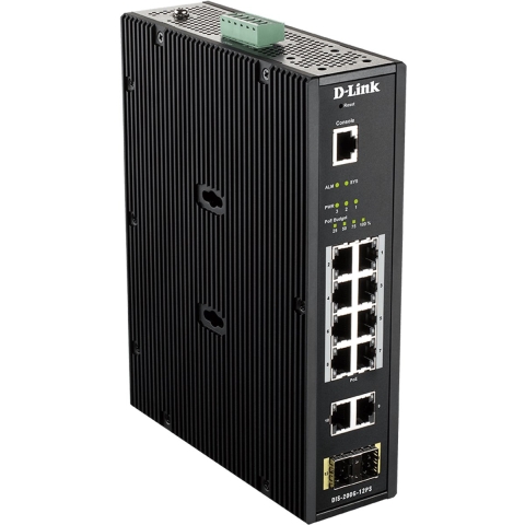 D-Link DIS-200G-12PS Netwerk switch RJ45/SFP 12 poorten PoE-functie