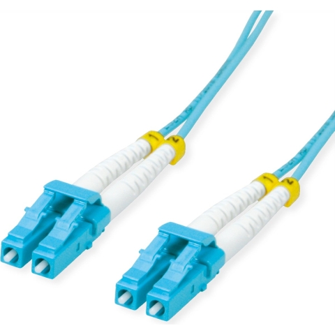 VALUE glasvezelkabel 50/125µm OM3, LC/LC, Low-Loss connector, turkoois, 3 m
