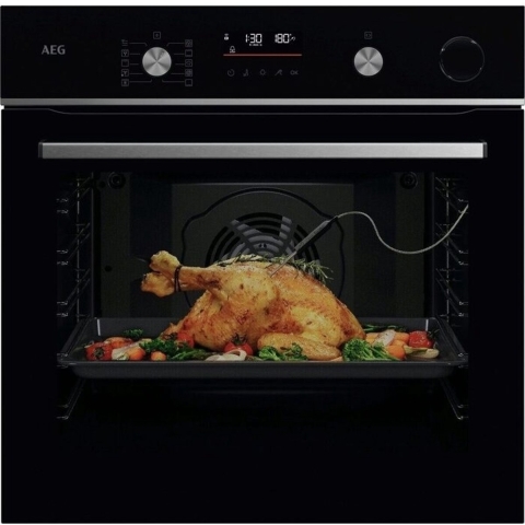 AEG 6000 SenseCook met SteamCrisp - Heteluchtoven met stoomondersteuning met pyrolysereiniging OR6PB52WSB