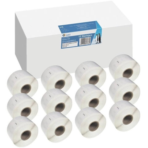 G&G BM-D-G-99012-12 Etiketten 36 x 89 mm 12 stuk(s) Adresetiketten
