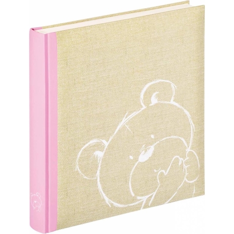 walther+ design UK-151-R Fotoalbum (b x h) 28 cm x 30.5 cm Beige, Roze 50 bladzijden