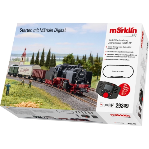 Märklin 29249 H0 digitale startset voor korte goederentrein met BR 24 van de DB