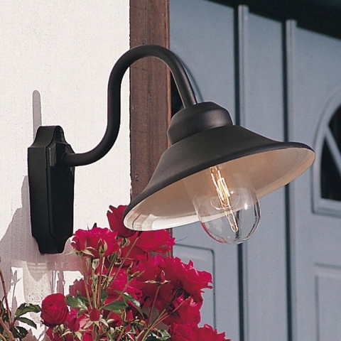 KonstSmide Stallamp Vega E27 mat zwart - 556-750