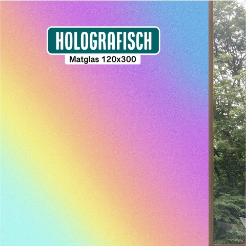 Homewell Holografische Raamfolie HR++ - Zonwerend&Isolerend - 120x300cm Matglas (nieuw)