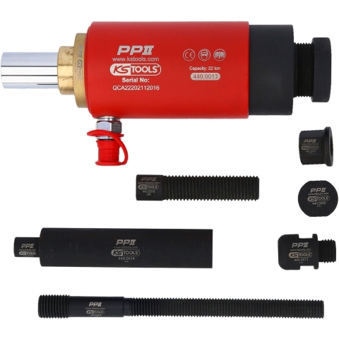 KS Tools 440.0010 Druk- en trekhydraulische cilinderset, 22 t, 10-delig